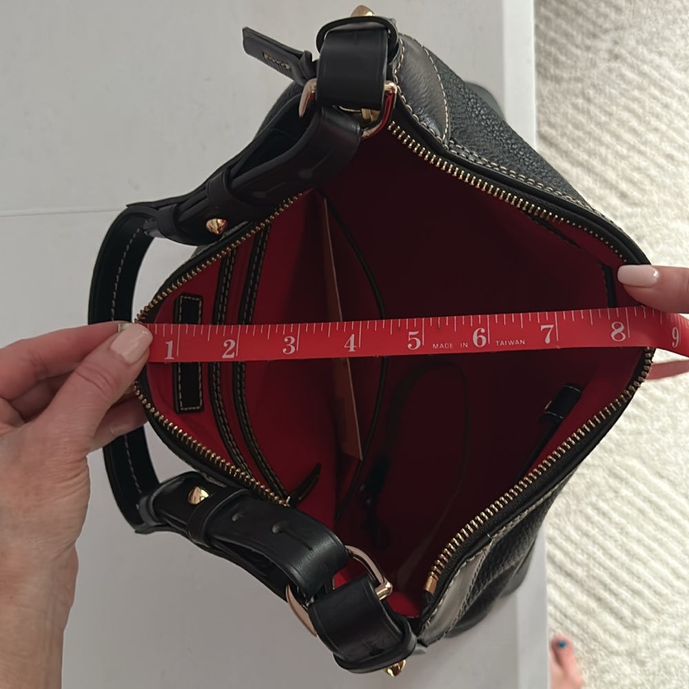 Dooney & Bourke Black Pebbled Leather Hobo Bag - Picture 16 of 16